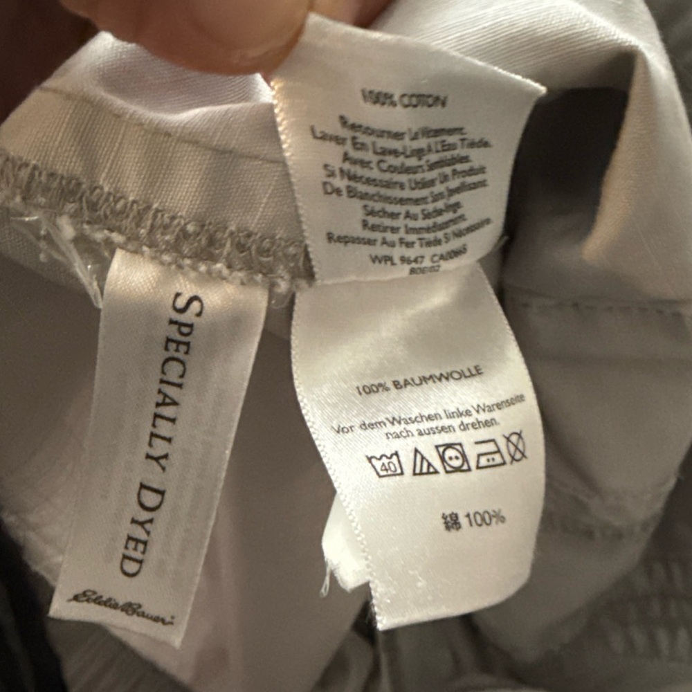 Eddie Bauer Button Front Shirt Jacket Women’s Petite Size M 100% Cotton Snaps - Picture 6 of 9